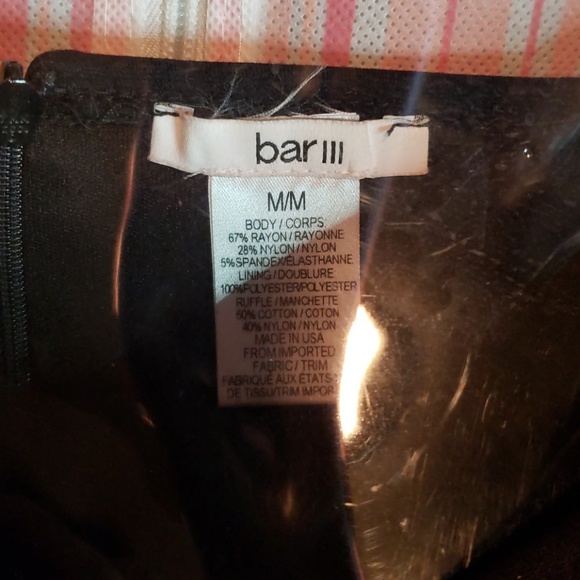 Bar III Black Bell Sleeve Off Shoulder Top - Picture 6 of 6